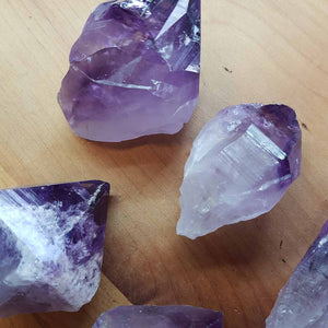 Amethyst Natural Point. (assorted approx 5.5-7x3-5cm)