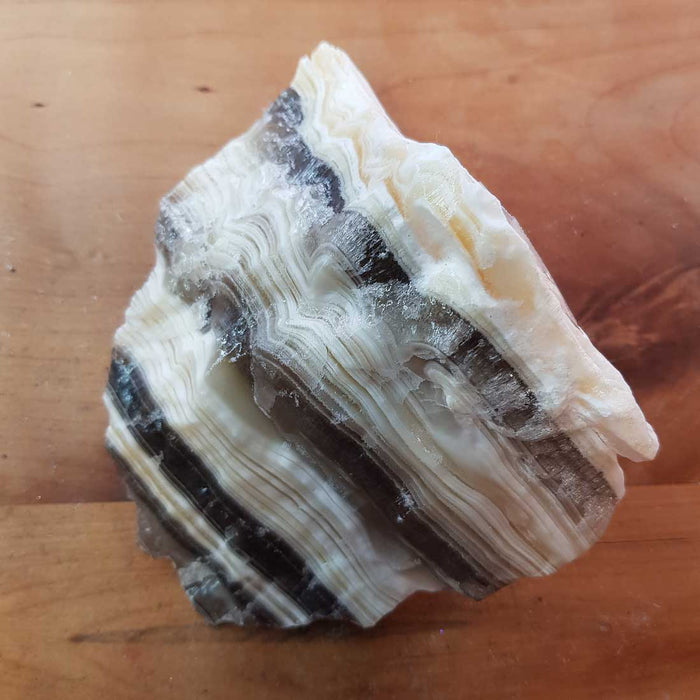 Zebra Calcite Specimen. (approx. 9x10x5cm)