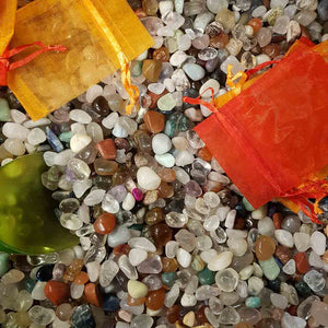 Fill a Bag of Tiny Tumbled Crystals