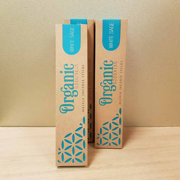 White Sage Organic Masala Incense Sticks (Song of India. 15 gr)