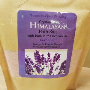 Lavender Himalayan Bath Salts. (approx. 700gr)