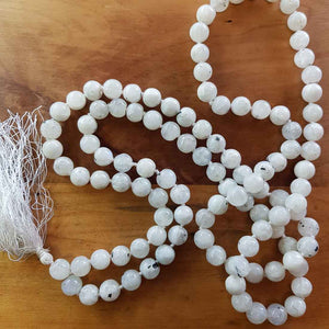 Moonstone Prayer/Mala Beads (108+Guru Bead assorted)