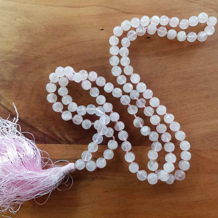 Rose Quartz Prayer/Mala Beads (108+Guru Bead assorted)