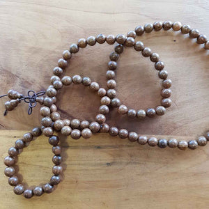 Sandalwood Mala/Prayer Beads. (108 + Guru Bead)