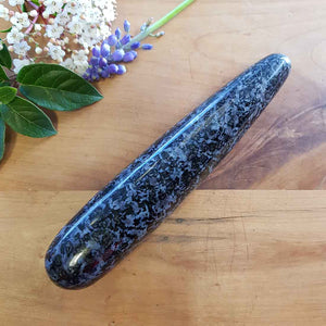 Indigo Gabbro (aka Mystic Merlinite) Wand. (approx. 16x3cm)