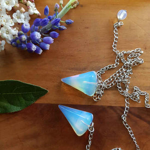 Opalite Faceted Pendulum (small)