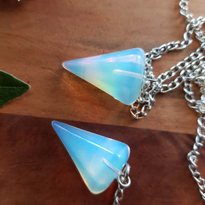 Opalite Faceted Pendulum (small)