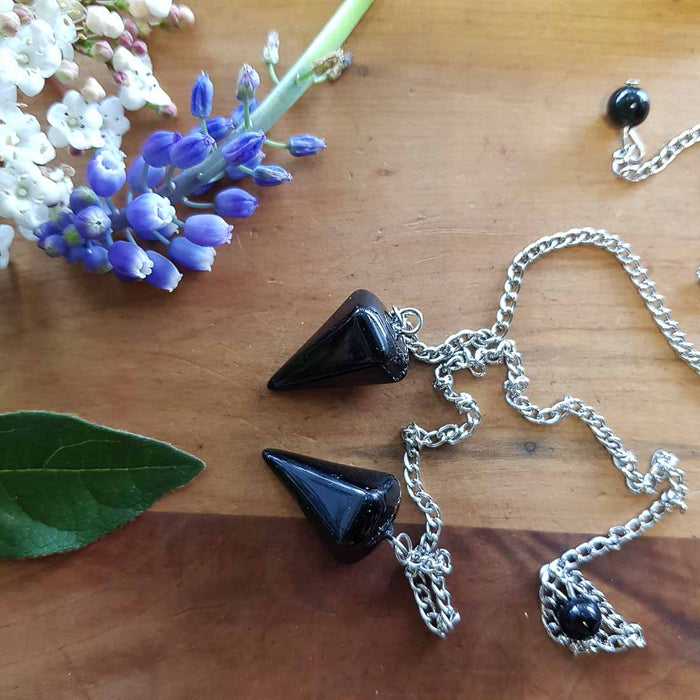 Onyx Faceted Pendulum (small)