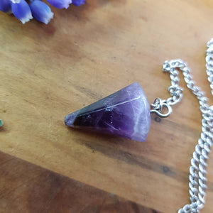 Amethyst Faceted Pendulum (small)