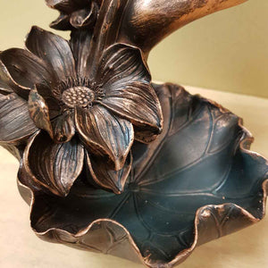 Lotus in Hand Backflow Incense Burner (approx 18x14x14cm)