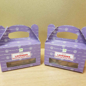Lavender Backflow Incense Cones. (Satya. pack of 24)