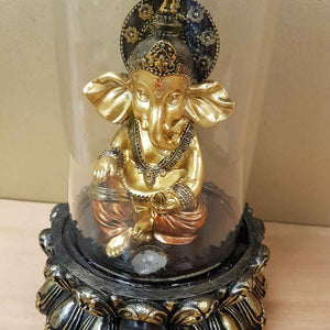 Ganesh In LED Backflow Incense Burner. (approx. 25x11.5cm)