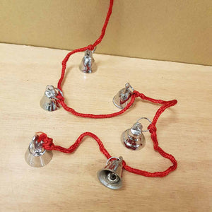 String of Bells. (chrome plated brass)