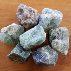Rainbow Fluorite Rough Rock. (assorted approx. 5x3.5cm plus)