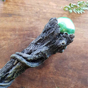 Wizard's Wand with Green Tip. (approx 36cm long)