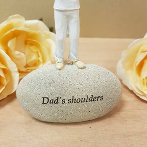 Dad's Shoulders. (approx. 14x8cm)