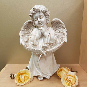 Garden Angel with Bird. (approx. 35x23cm)