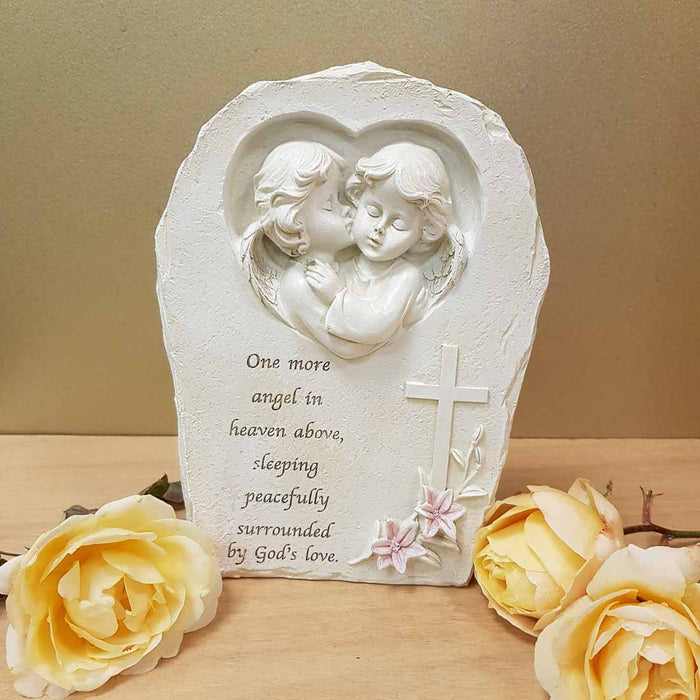 One More Angel in Heaven Memorial. (approx 21x16x5cm)