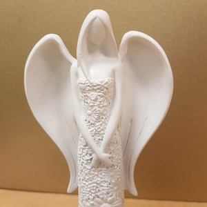 Embossed Angel with Hands Crossed. (approx. 24x9cm)