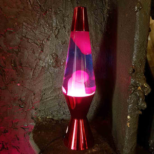 Motion Lamp Metallic Red (approx 41x10x10cm)