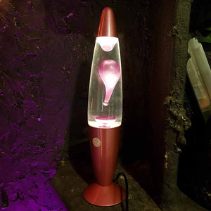 Metallic Pink Lava Lamp (approx. 41x10x10cm)