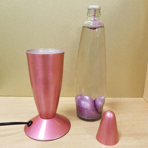 Metallic Pink Lava Lamp (approx. 41x10x10cm)