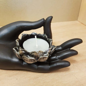 Resting Buddha Tealight Candle Holder (approx 19x12.5x6.5cm)