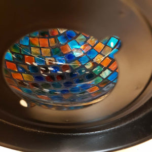 Mosaic Candle Holder Lantern (approx. 28.5x20x18cm)