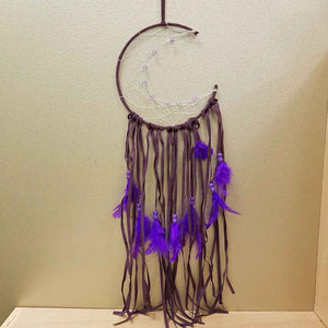 Purple Crescent Moon Dreamcatcher