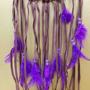 Purple Crescent Moon Dreamcatcher