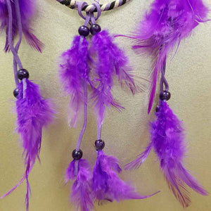 Purple Suede Dreamcatcher (10cm)