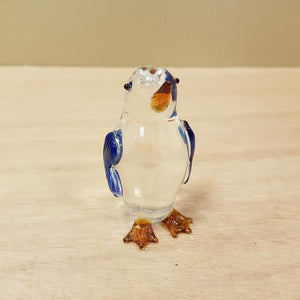 Glass Penguin with Blue Wings