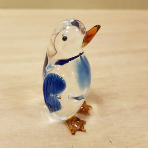 Glass Penguin with Blue Wings