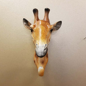 Giraffe Head Hook (for the wall. approx. 21x13x14cm)