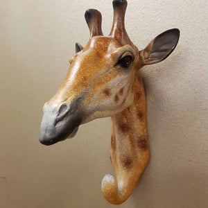 Giraffe Head Hook (for the wall. approx. 21x13x14cm)