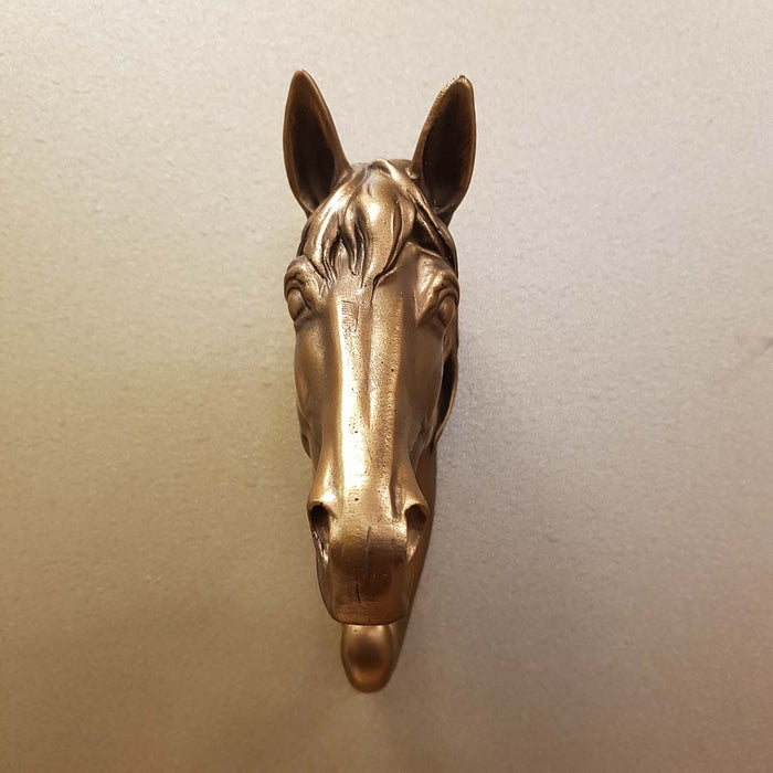 Bronze Look Horse Head Hook (for the wall. approx. 18.5x13x6cm)