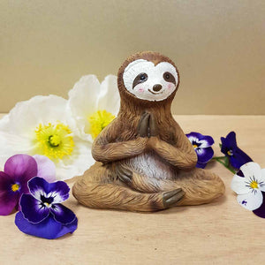 Sloth in Namaste Pose assorted (approx. 8x9x6cm)