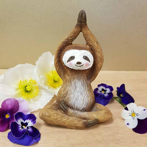 Sloth in Seated Mountain Pose assorted (approx. 12.5x8.5x6cm)