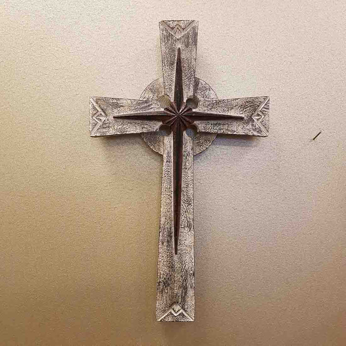 Star Cross (metal & wood. approx. 29.5x17.5cm