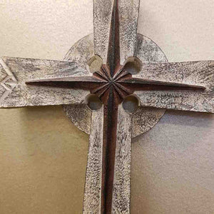 Star Cross (metal & wood. approx. 29.5x17.5cm)