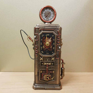 Steampunk Fuel Pump Clock (approx. 29.5x12.5x9cm)