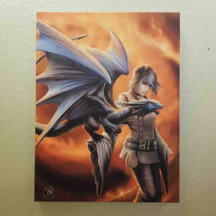 Dragon Trainer Canvas by Anne Stokes (approx. 25 x 19cm)