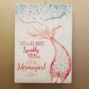Life is All About Mindful Soul Plaque (Lisa Pollock) 18x13cm
