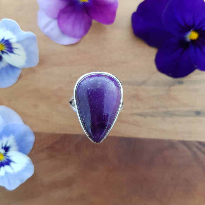 Sugilite Ring. (sterling silver)