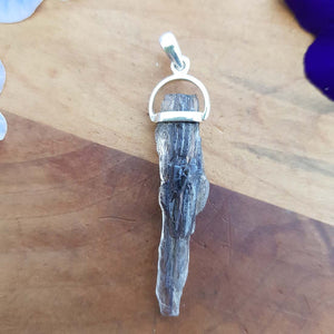 Scapolite Raw Pendant. (set in Sterling Silver)