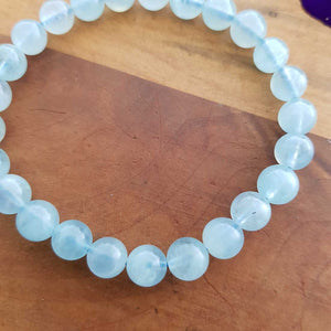 Aquamarine Ball Bracelet