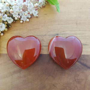 Carnelian Heart (assorted. approx. 4x4cm)