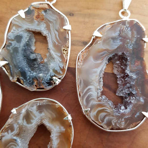 Agate Slice Pendant (natural & assorted)