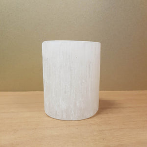 Selenite Candle Holder (assorted. approx. 10x8cm)