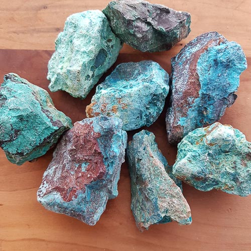 Chrysocolla Rough Rock (assorted. approx. 5-6x3.5-5.3cm)